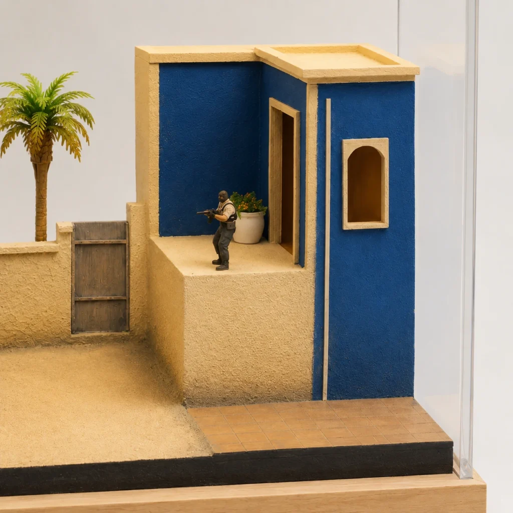 Hand-Painted Mirage B Site-Inspired Miniature Diorama Display product detail