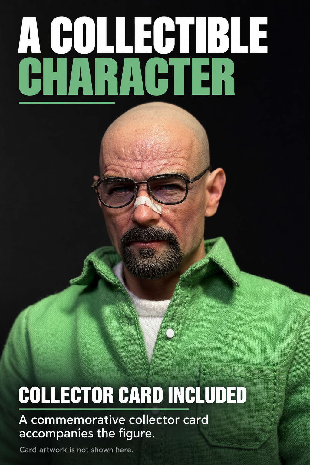Commemorative collector card included with the Walter White figure