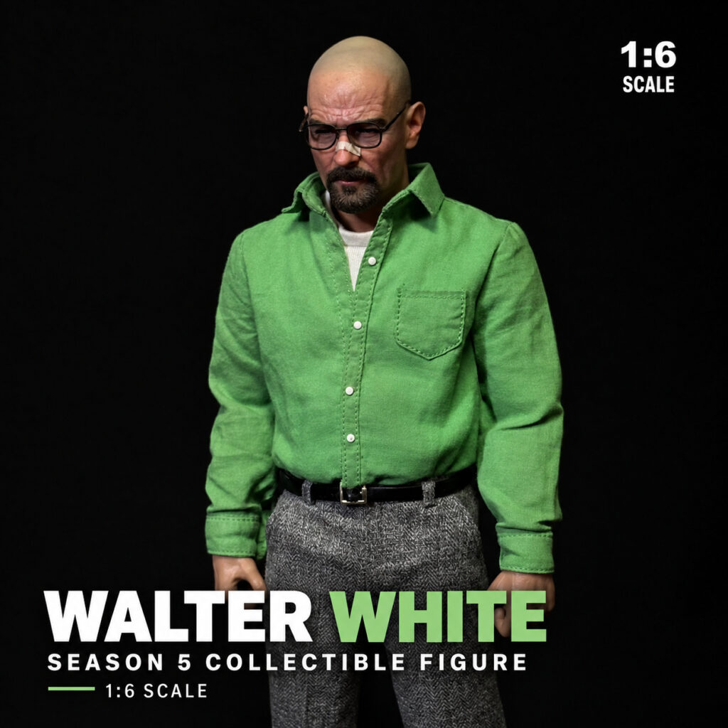 Breaking Bad Walter White Season 5 Green Shirt 1:6 Action Figure