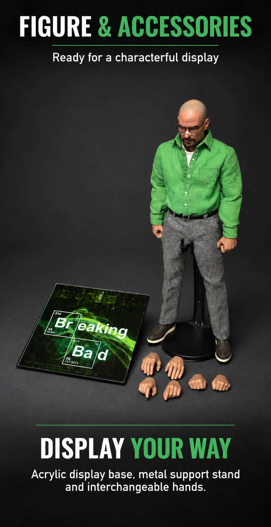 Walter White figure accessory overview