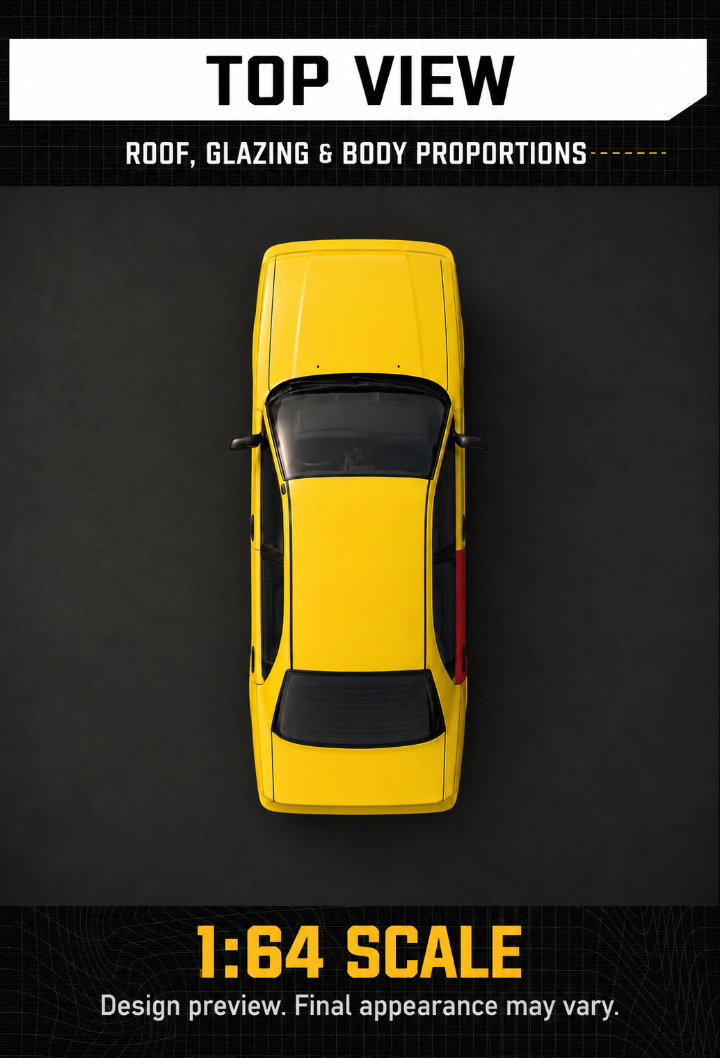 Top-view design preview of the Suzuki Esteem model