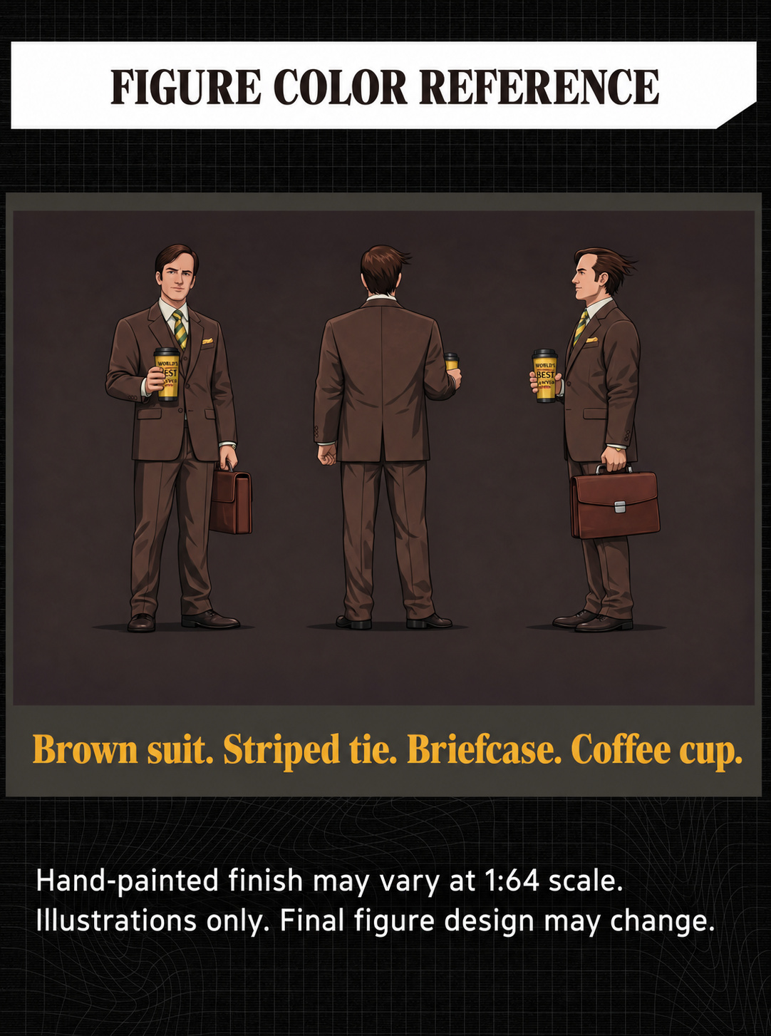 Illustrated Jimmy figure color reference; final sculpt and paint may vary