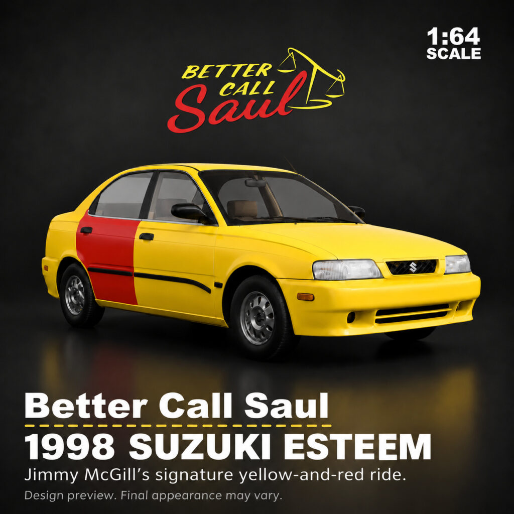 Better Call Saul Jimmy McGill’s 1998 Suzuki Esteem – 1:64 Scale